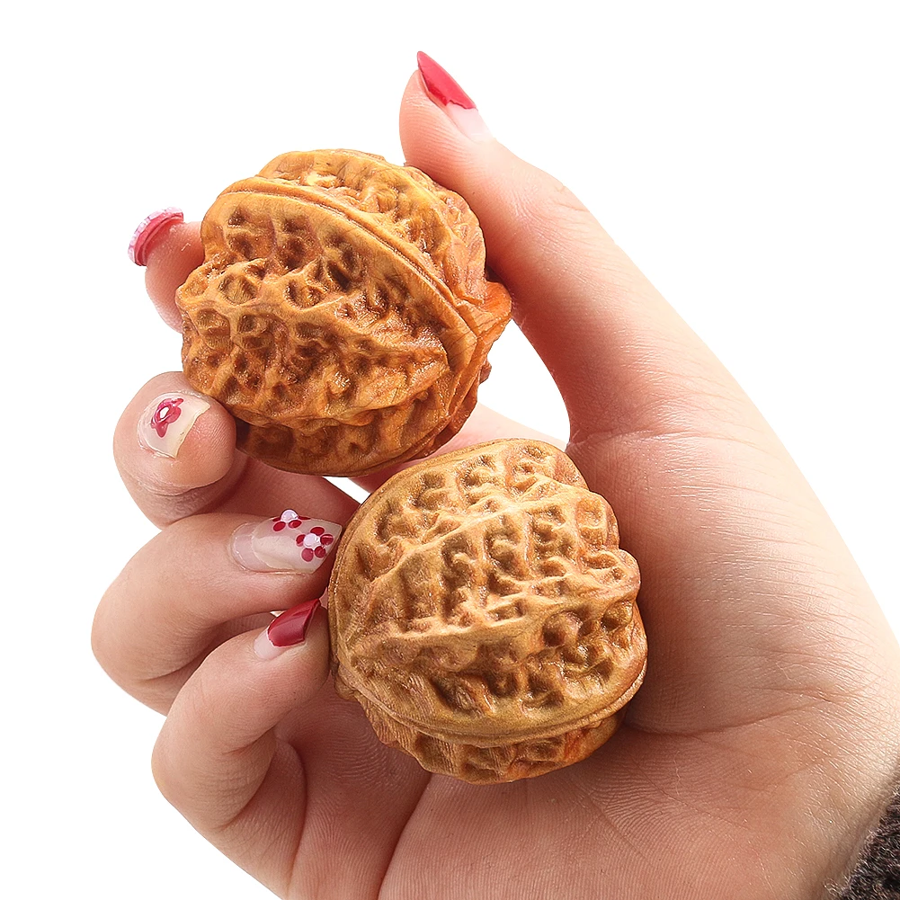 

1PC Wooden Walnut Massage Ball Yoga Meditation Fitness Handball Hand Finger Exercise Muscle Stress Relief Relaxation Therapy