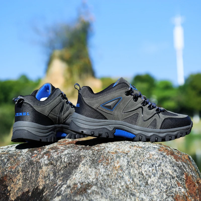 Waterproof Man Hiking Boots Keep Warm Snow Botas Hombre Winter Boot Lace Up Men's Winter Boots Quick Dry Leather Winter Sneakers