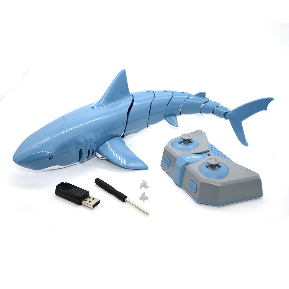 

T11 Remote Control Shark Charging Bionic Electric Robot Fish Simulation Swing Fish Summer Children Playing with Water Toys