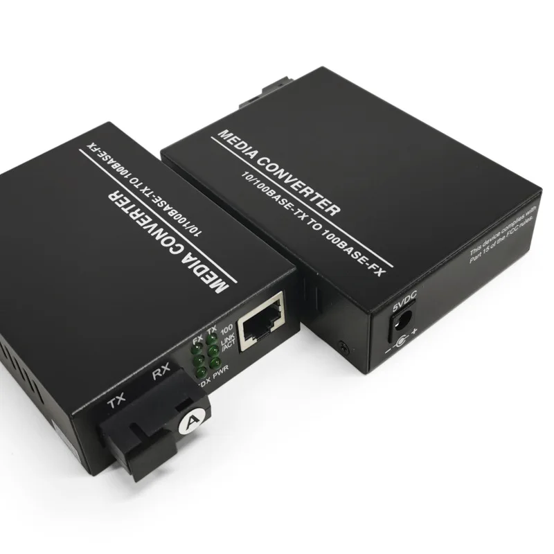 

100M Media Converter TLG-F110SB25A/B Single Mode Single Fiber 1 RJ45 Port 1 SC Port 1550nm Fiber Optic Transceiver Up to 25km