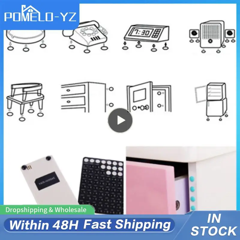 

1~10PCS Self Adhesive Round Silicone Rubber Bumpers Soft Transparent Black Anti Slip Shock Absorber Feet Pads Damper