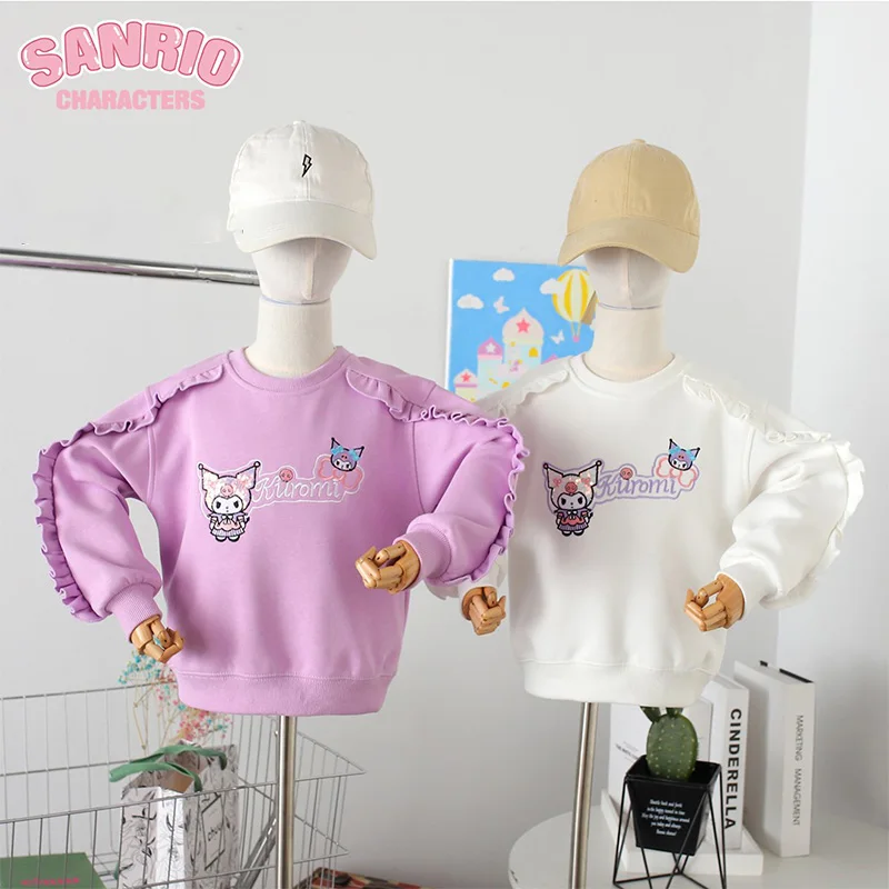 

Детский свитер Sanrios из аниме Kawaii аниме Kuromi Mymelody Cinnamoroll мультяшный свитер весна осень топ с длинными рукавами подарок