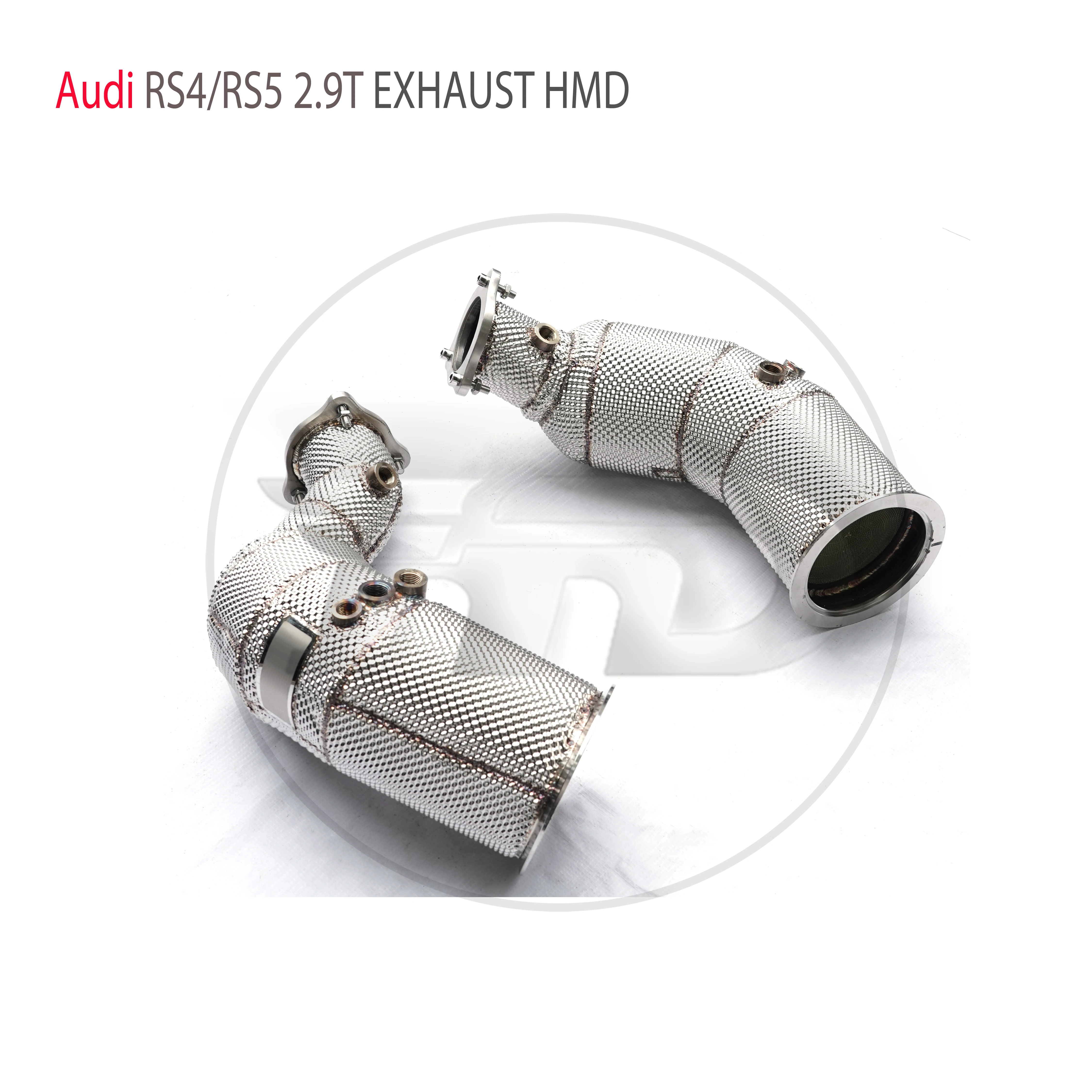 

HMD выхлопная система, высокая производительность потока, канальная труба для Audi RS4 RS5 2,9 T, автомобильные аксессуары с Cat-трубкой