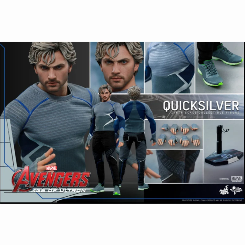 

In Stock Original Hottoys HT 1/6 QUICK SILVER MMS302 GAvengers: Age of Ultron Marvel Anime Action Figures Collection Model Toys