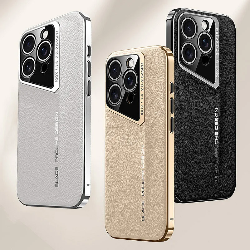 Чехол из искусственной кожи для iPhone 16 Pro Max 15 14 13 max