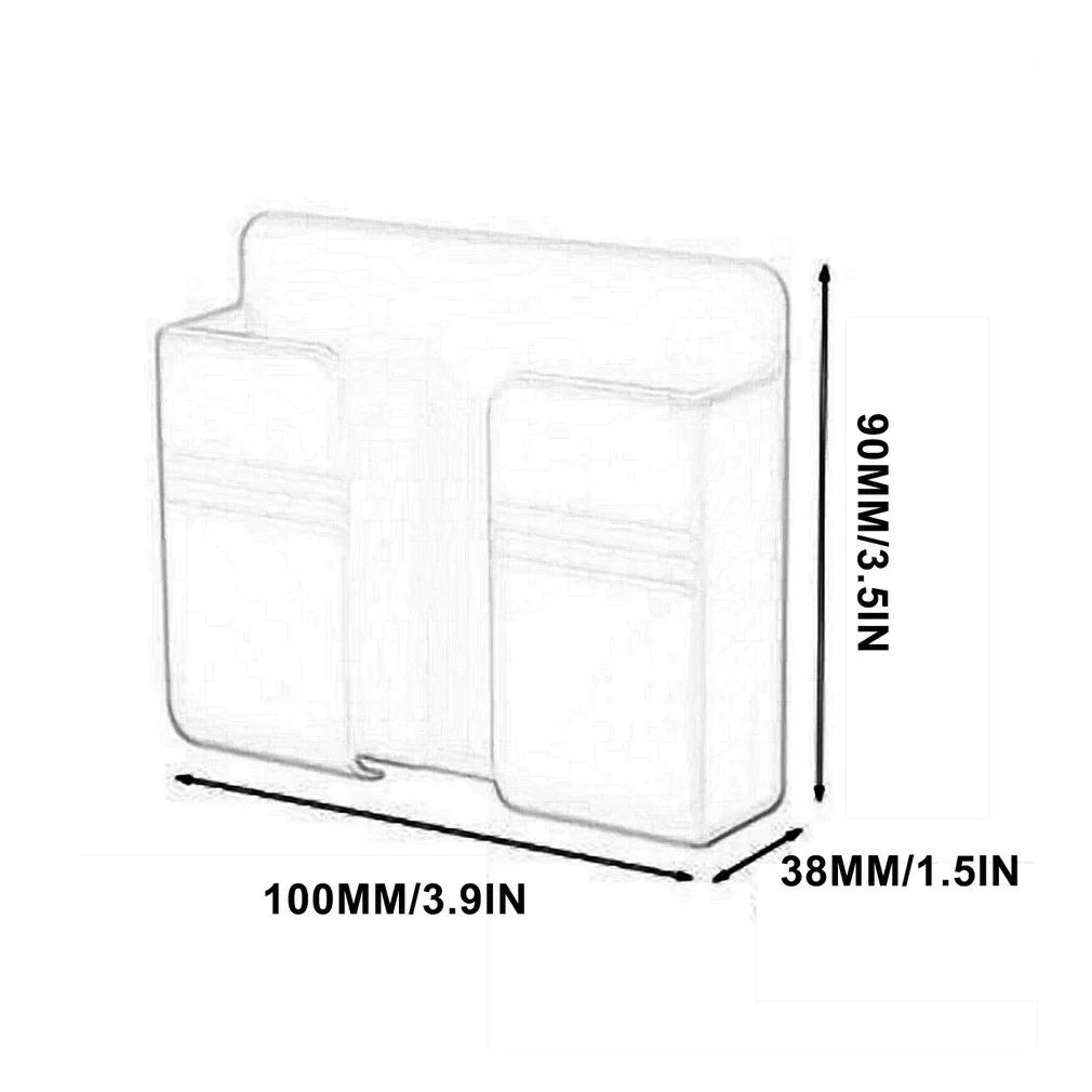 Mounted Organizer Storage Box Remote Control Mounted Mobile Phone Plug Wall Holder Charging Multifunction Holder Stand