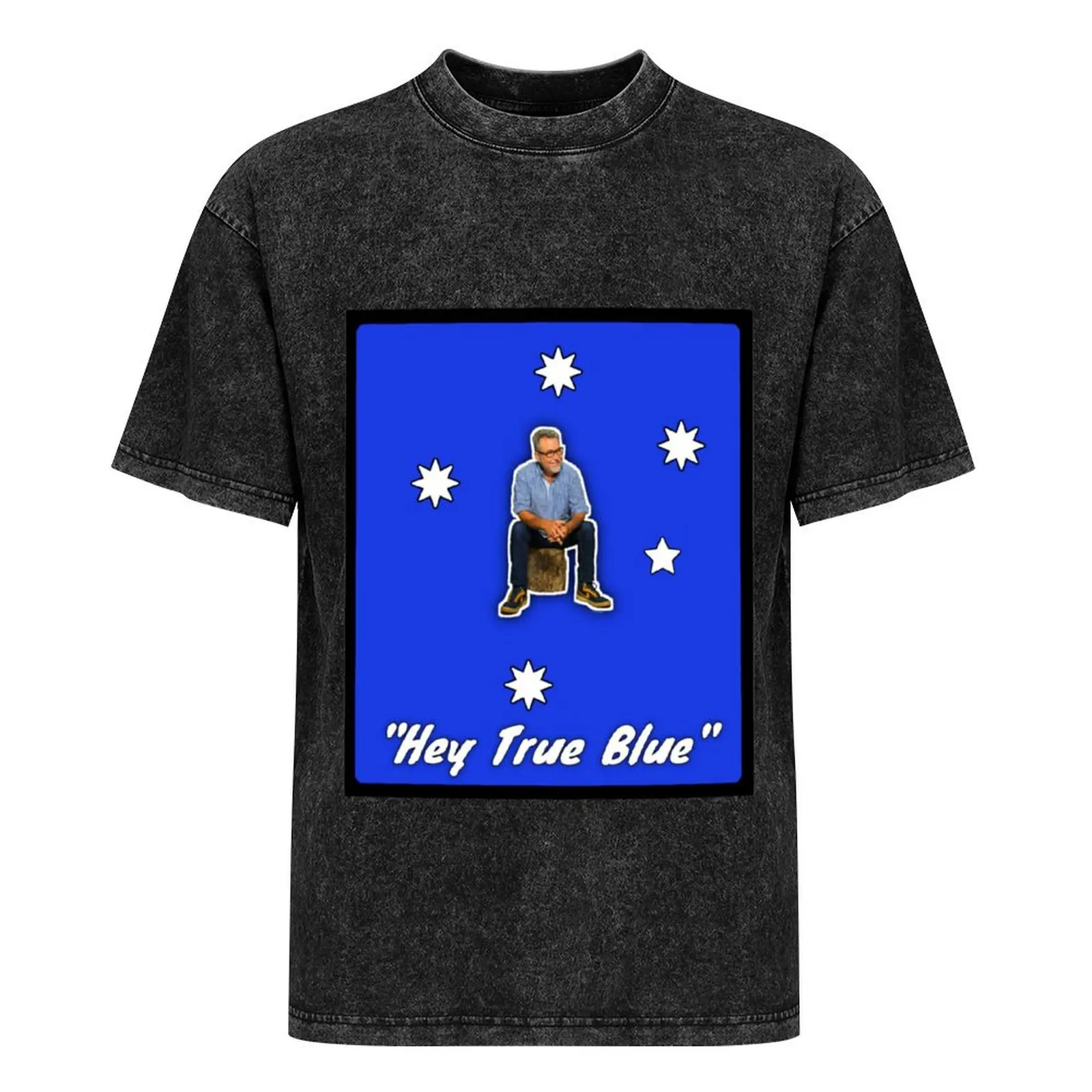 Мужская футболка John Williamson Hey True Blue хлопок