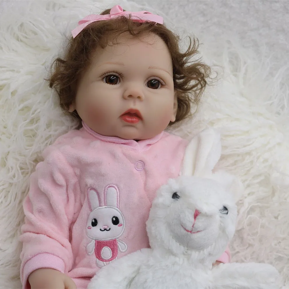 

48cm Baby Reborn Doll Sleeping Accompany Doll Toys Realistic Lifelike Soft Toddler Bebe Reborn Birthday Present For Girls Gifts