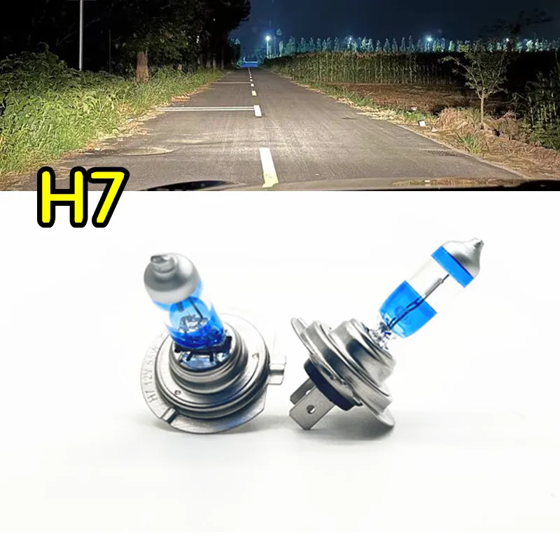 

2 шт. Автомобильная галогенная лампа Night Walker H7 дальнего и ближнего света 4000K Фара дальнего и ближнего света 12V55W Лампа противотуманной фары
