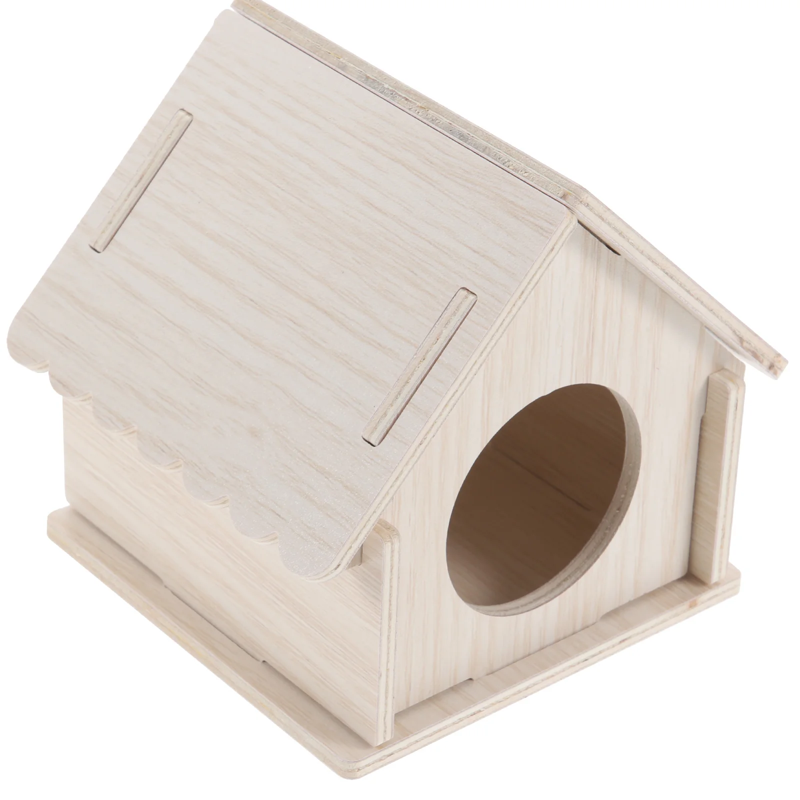 

Squirrel Cage Multi-storey Small Animal Mechanism Wooden House Mini Accessories Rat Hideout