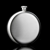 8oz pocket round hip flask stainless steel flagon whiskey wine bottle liquor pot outdoor travel fishing camping picnic men gifts