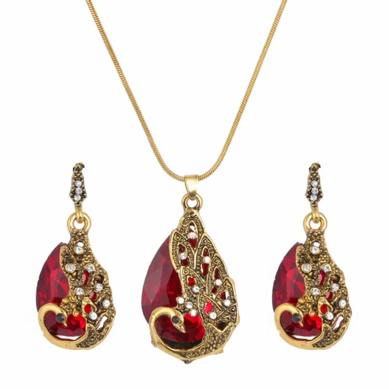 Этнический синий павлин кристалл искусственная кожа золотая пластина водная