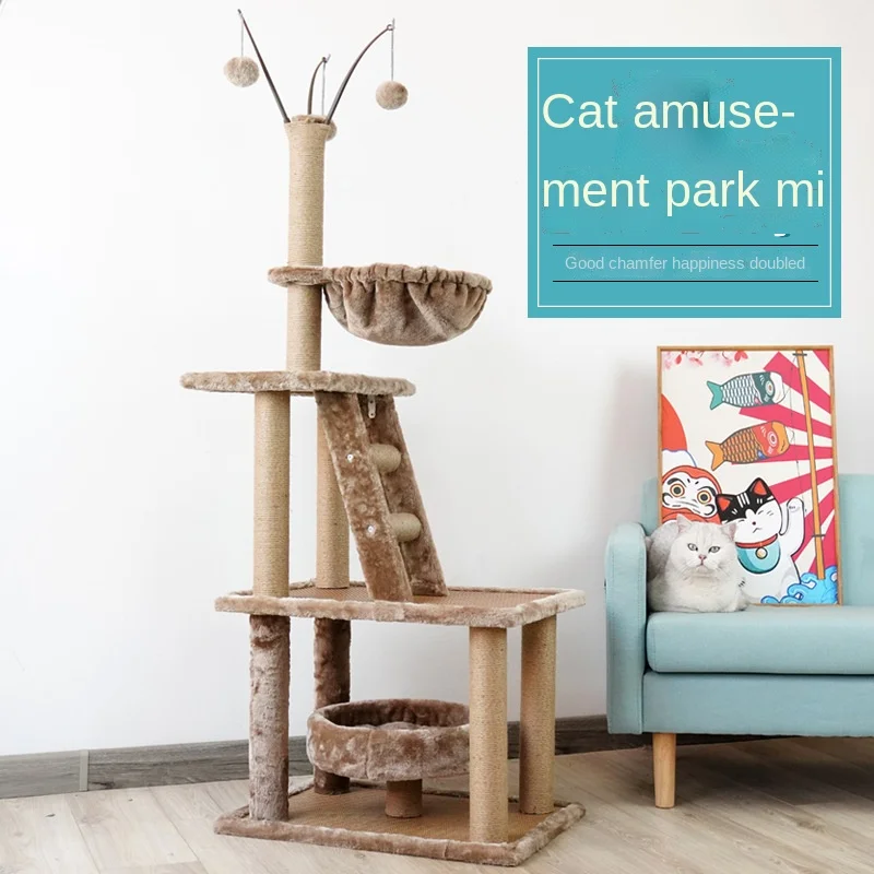 

BD383 pet furniture cat climbing tree cat scratch board ladder cat toy