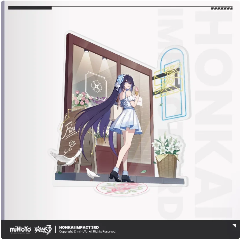 2024 Honkai Impact 3 The Stigmata Series Vita Seele Song Que Theresa Акриловая подставка Фигурка Модель Тарелка