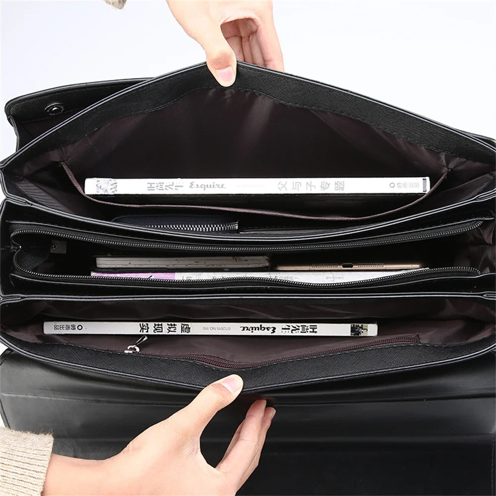 Business Laptop Bag Men Handbags Combination Lock Men's Crossbody Bag Men's Handbags Briefcase Men's Shoulder Bag