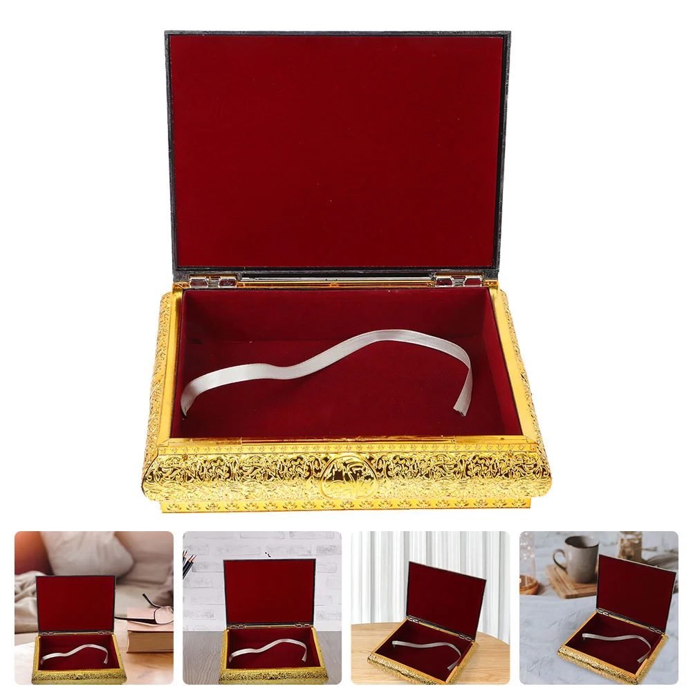 

Scripture Storage Box Quran Book Accessory Bible Holder Decorations Acrylic Case Decorative Container Vintage