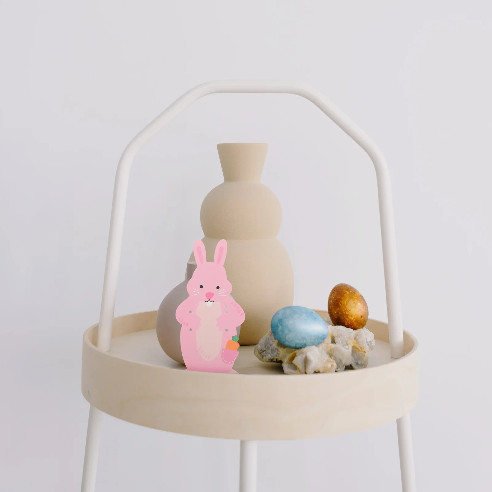 

1 Set of Candy Wrapping Bag Empty Gift Sweet Bag With Cartoon Bunny Cards Party Favors