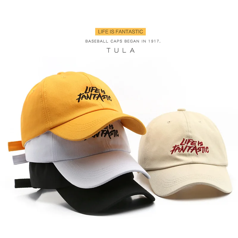

Cotton Baseball Cap for Women and Men Casual Litters Embroidery Hip Hop Snapback Hat Summer Sunscreen Cap Dad Hats Unisex Gorras