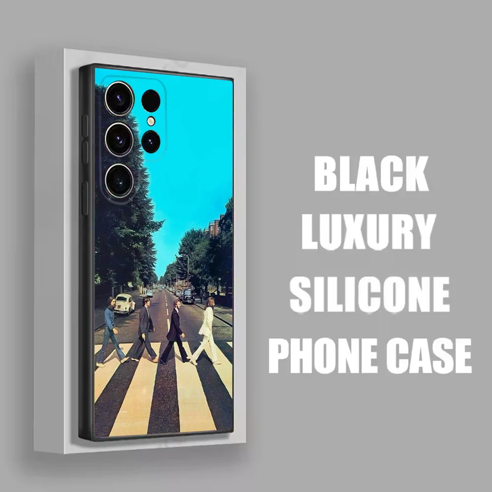 Band-T-The-B-BeatlesS-S Phone Case For Samsung S25 S24 S21 S22 S23 S30 Ultra S20 Plus Fe Lite Note 10 Black Soft Shell