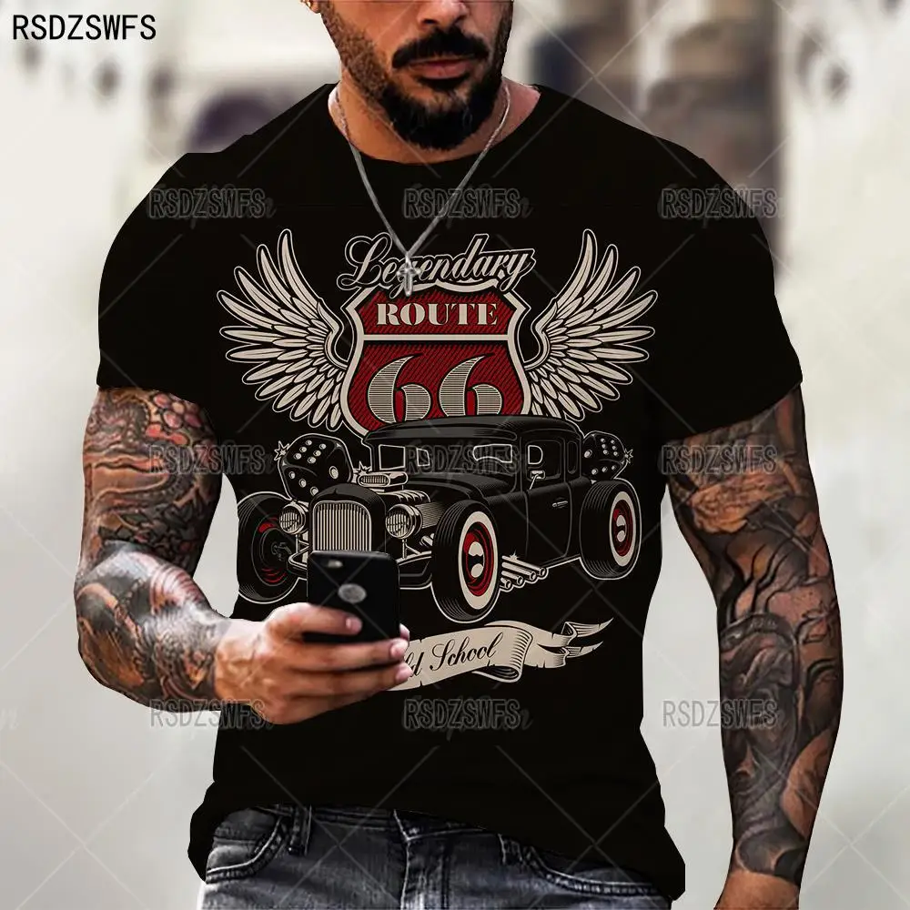 

2022 Summer Hot Sale 3DT Shirt No. 66 Printing Men's Fashion Personality Street Style Round Neck Short Sleeve Top XS-6XL
