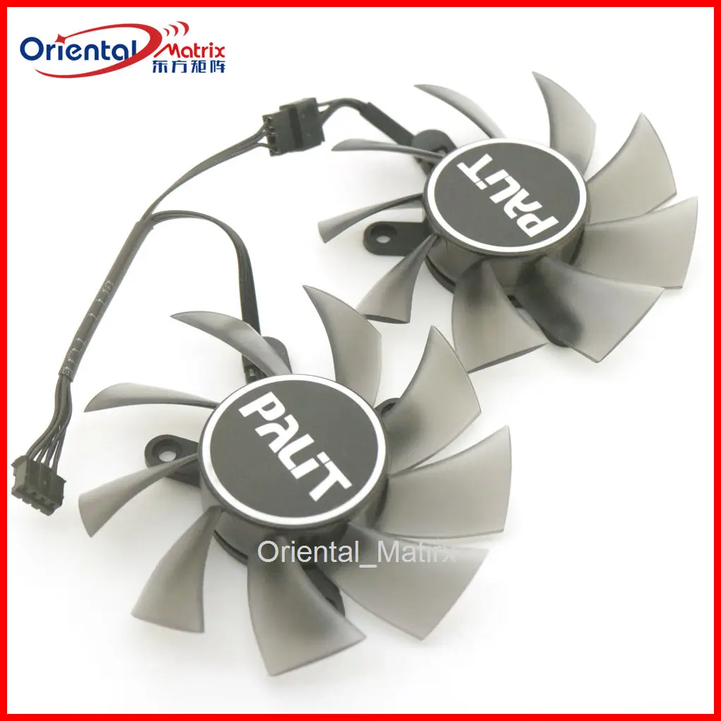 2 шт./партия FD8015H12D 75 мм DC12V 0.32AMP 4Pin для PALIT GeForce RTX3050 Dual OC видеокарта VGA вентилятор