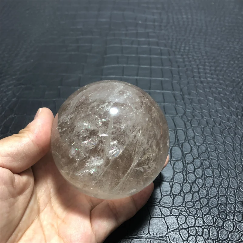 7 4 см Радужный Натуральный прозрачный кварцевый коричневый кристалл дымчатый