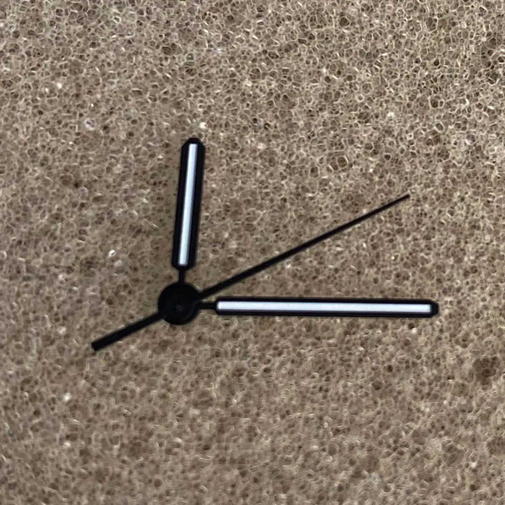 Special Custom Size Watch Hands PVD Movement Modified Hands 9*135*135mm Green Luminous Watch Hands Fit NH35 NH36 4R 7S Movement