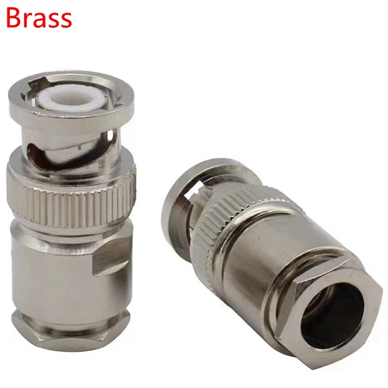 1-10Pcs Q9 BNC Male Plug Connector BNC Male Clamp Solder for RG8 RG213 RG165 LMR400 7D-FB Coax Cable Fast Delivery Brass Copper