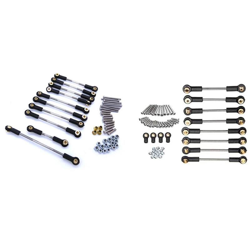 

Upgrade Replacement Part Metal Suspension Toe Link Tie Rod Set With Chassis Pull Rods Drag Plastic Ends Link Suspension