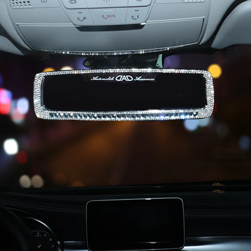 

Чехол для автомобильного зеркала заднего вида, алмазные автомобильные зеркала заднего вида, декоративные украшения Стразы, автомобильные ...