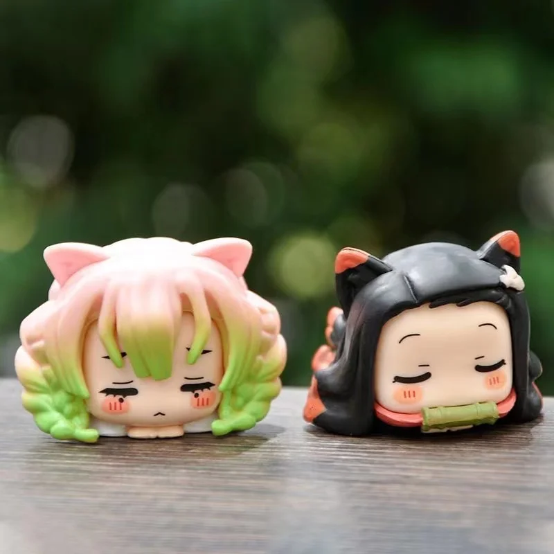 Мини-фигурка в виде кошачьих ушей из аниме рассекающий демонов Tokitou Muichirou Kamado Nezuko