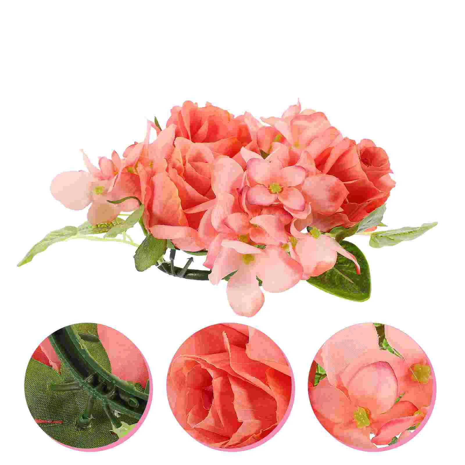 

Rose Hydrangea Wreath Ring Dinner Party Simulation Garland