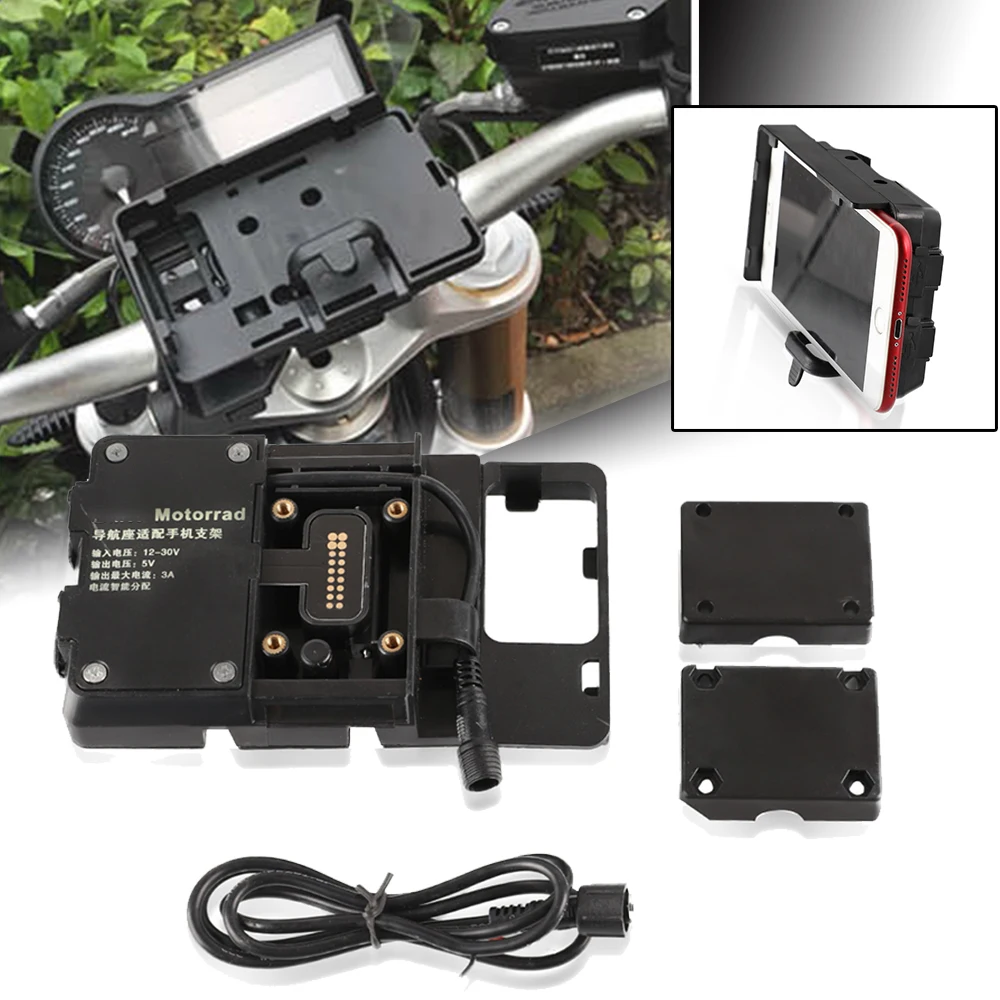

Подходит для BMW GS900 F900GS ADVENTURE F 900 GS ADV GSA 2024 2025, держатель для USB-зарядки мобильного телефона, кронштейн для GPS-навигации для мотоцикла