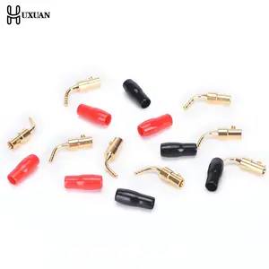 Новинка, 8 шт., 2 мм, клеммы для динамиков, провода, штырьковые вилки типа банан, соединители, винтовой замок, кабель, провод, адаптер с резиновыми чехлами, набор