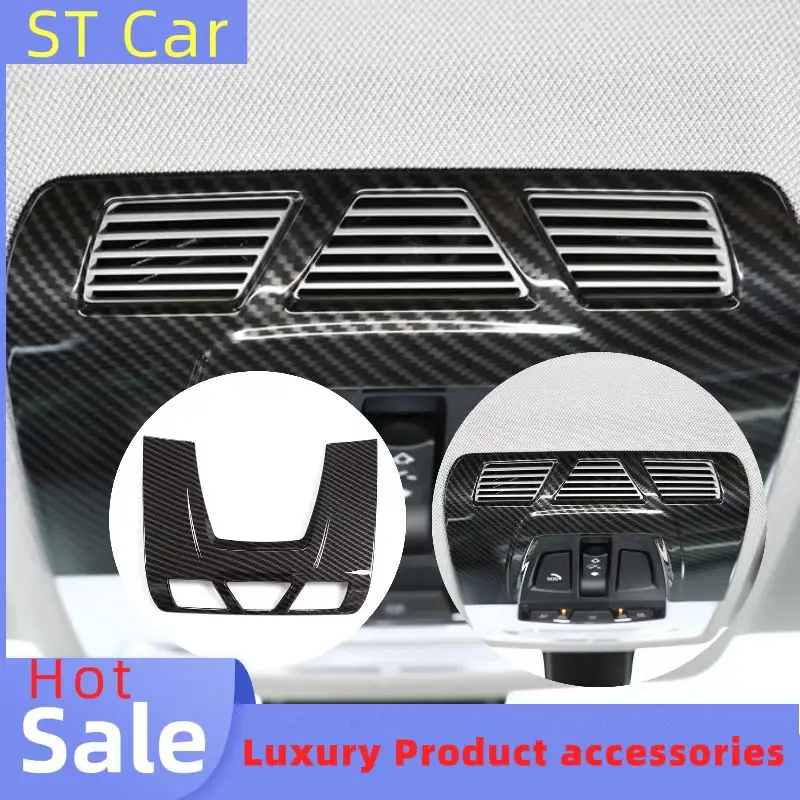 

For BMW F48 F15 F16 F30 F34 F45 F46 X1 X2 F47 X5 X6 Carbon Fiber ABS Plastic Car Front Interior Reading Light Cutout Cover