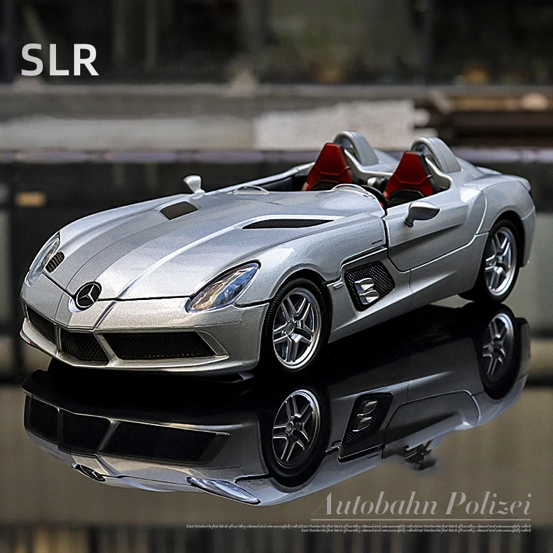

Модель автомобиля Mercedes-Benz SLR металлическая, 1:24