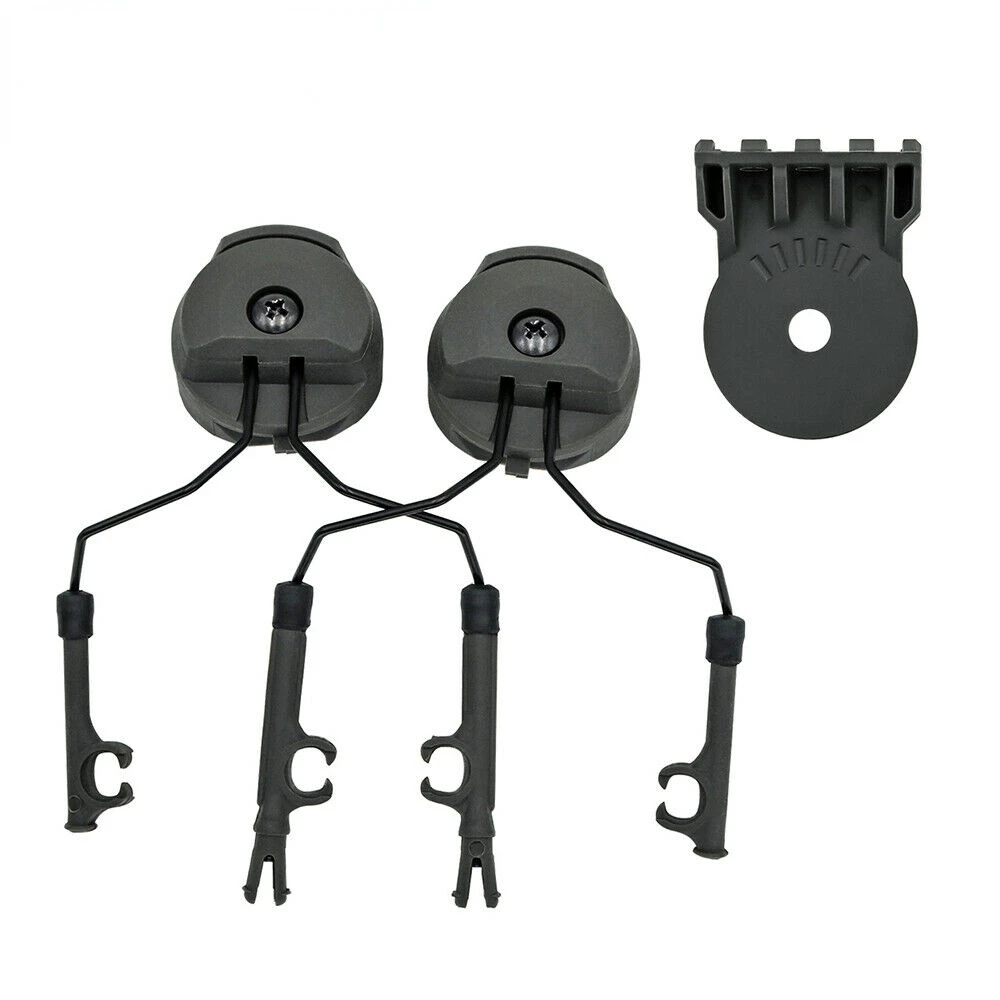 Military Tactical Comtac Helmet ARC OPS-CORE Helmet  Rail Compatible with PELTOR Adapter + Tactical Flashlight Mounting Kit