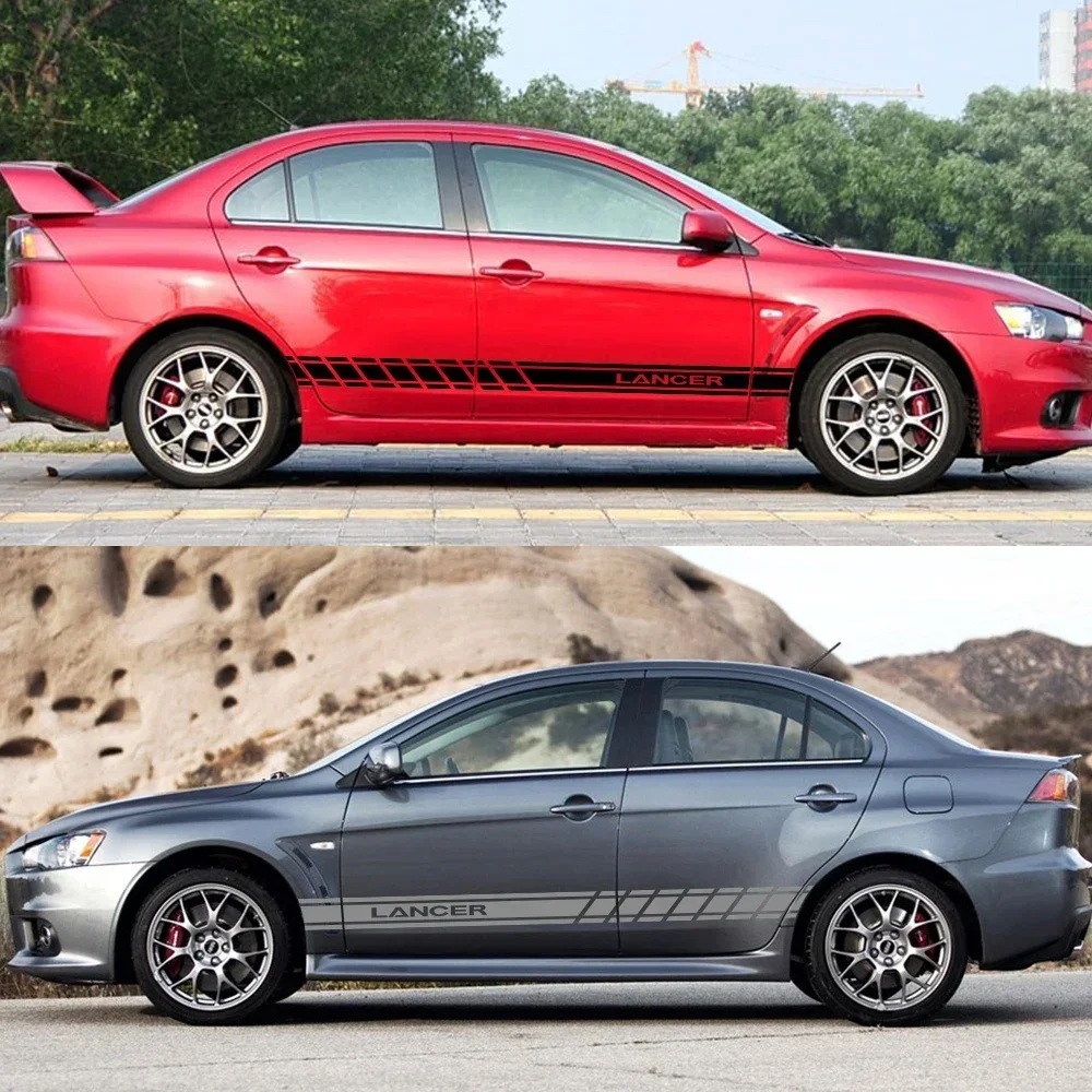 2 шт. наклейки на автомобильные двери и боковые юбки