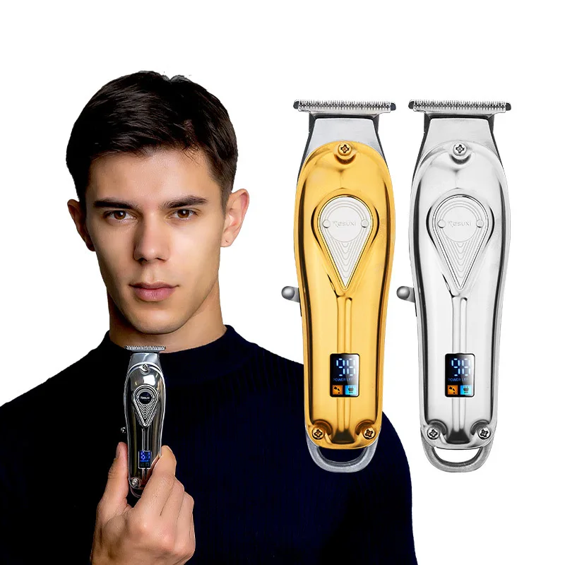 

Hair Salon Professional USB Charging Cordless Hair Clipper Home Hair Scissors Men's LCD Display Beard Trimmer Electric Clipper