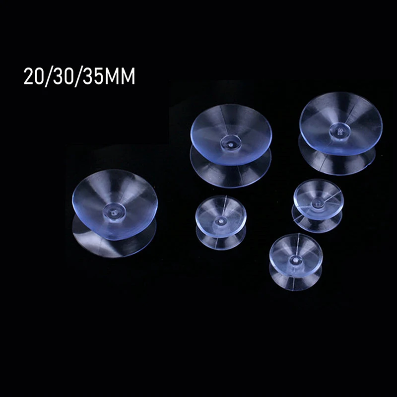 

10Pcs 20/30/35MM Double Sided Suction Cups Clear Plastic Rubber Suckers Pads for Window Wedding Decor Suction Kitchen Bathroom