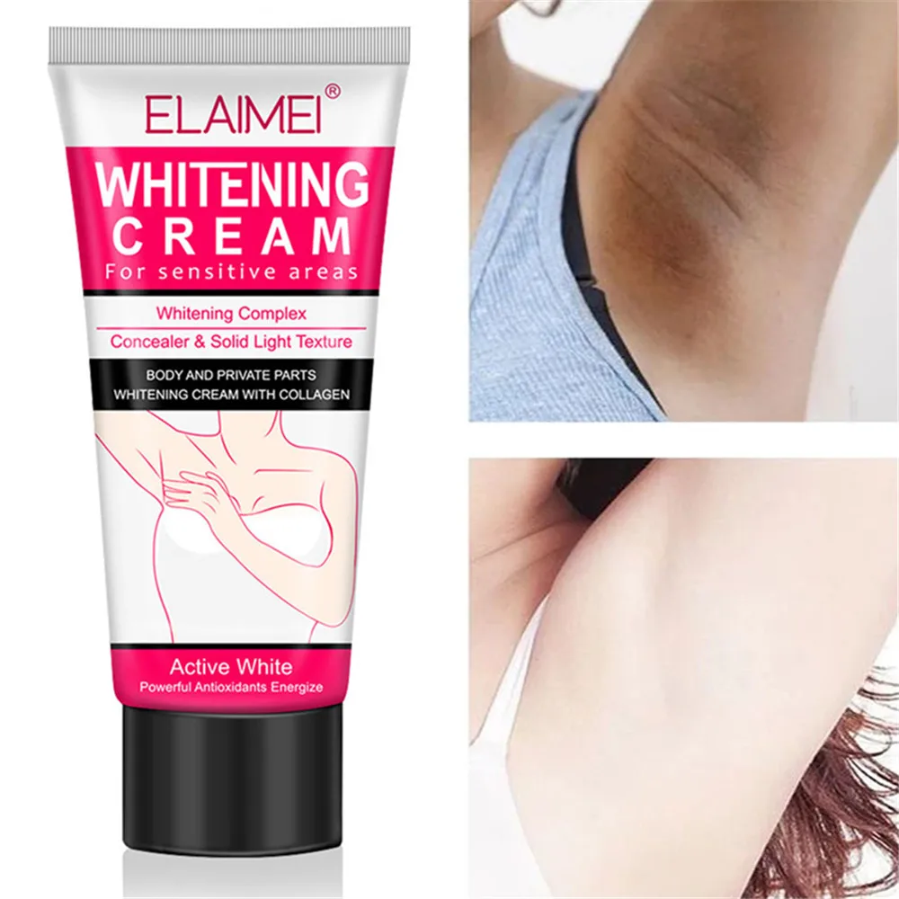 3 Days Armpit Whitening Cream Bleaching Sensitive Area Ankles Elbow Knee  Body Cream Moisturizing Brighten Body Lotion Skin Care