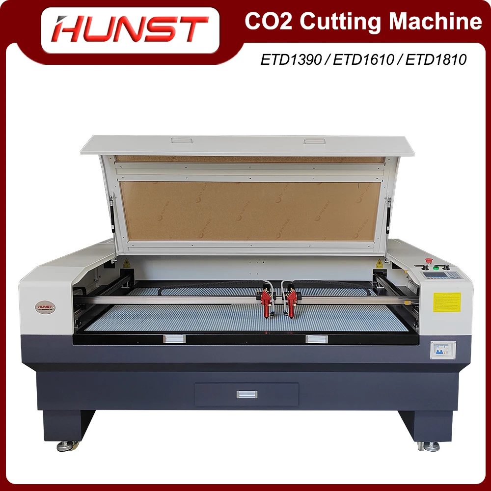 

HUNST Double Head CO2 Laser Cutting Machine Engraving Machine 1390/1610/1810 is Suitable For Acrylic Wood Board Paper Cloth Leat