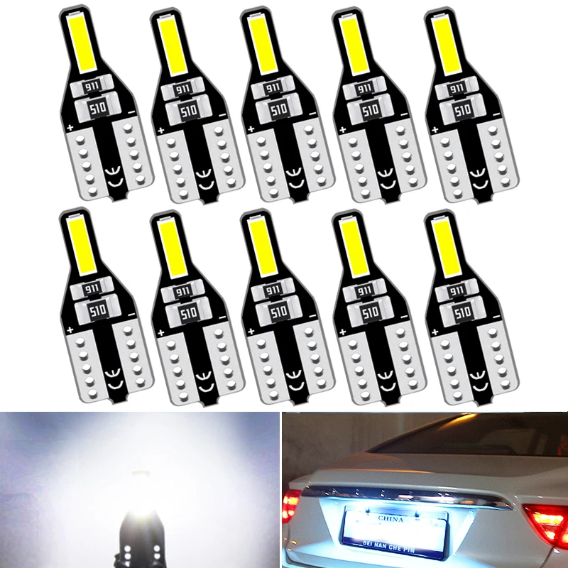 

10x T10 W5W светодиодные внутренние Автомобильные фары, внутренняя лампа для чтения для Renault Duster Megane 2 3 Logan Clio Fluence Captur Sandero Laguna