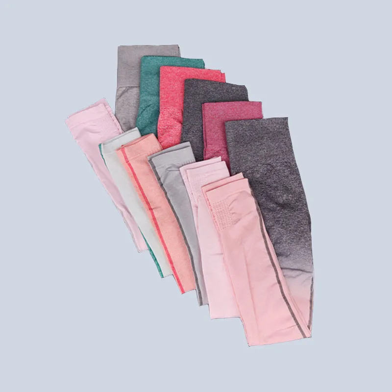 

Women Ombre Seamless Athletic Yoga Pants Gym Sport Trousers Gradient Yoga Tights Workout Fitness Sportswear Leggings Women Wear