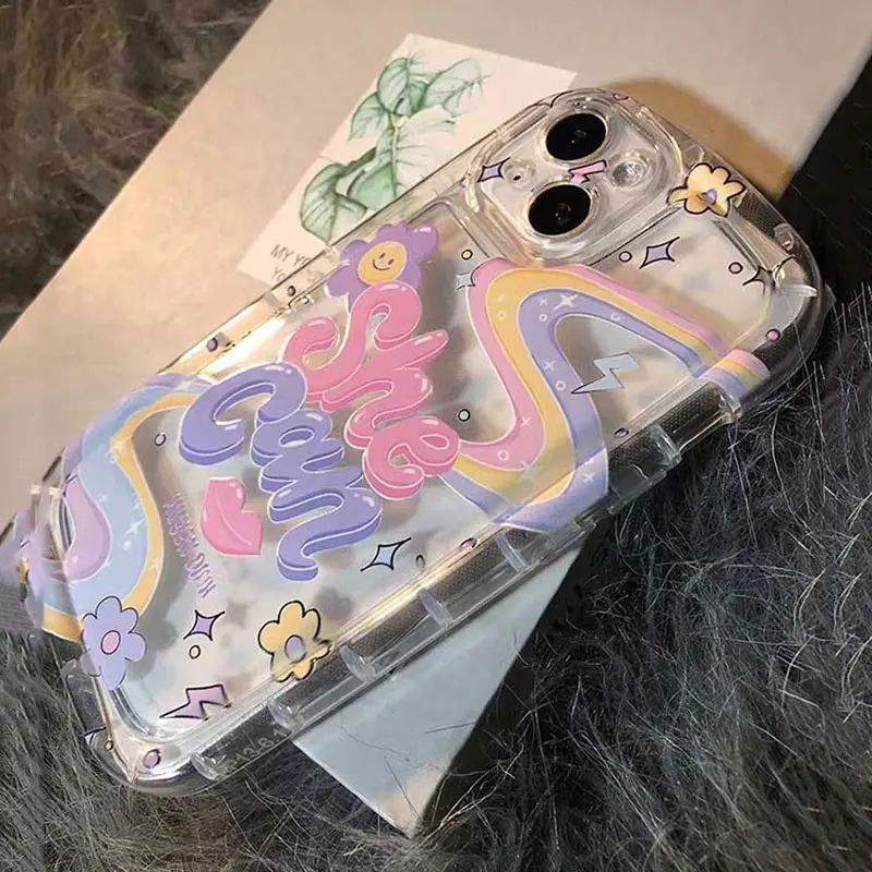 Чехол из ТПУ с милой любовью цвета радужной цепочкой для Honor X9B X6A 90 70 50 20 X7B X8 X7 X6 X9 9X