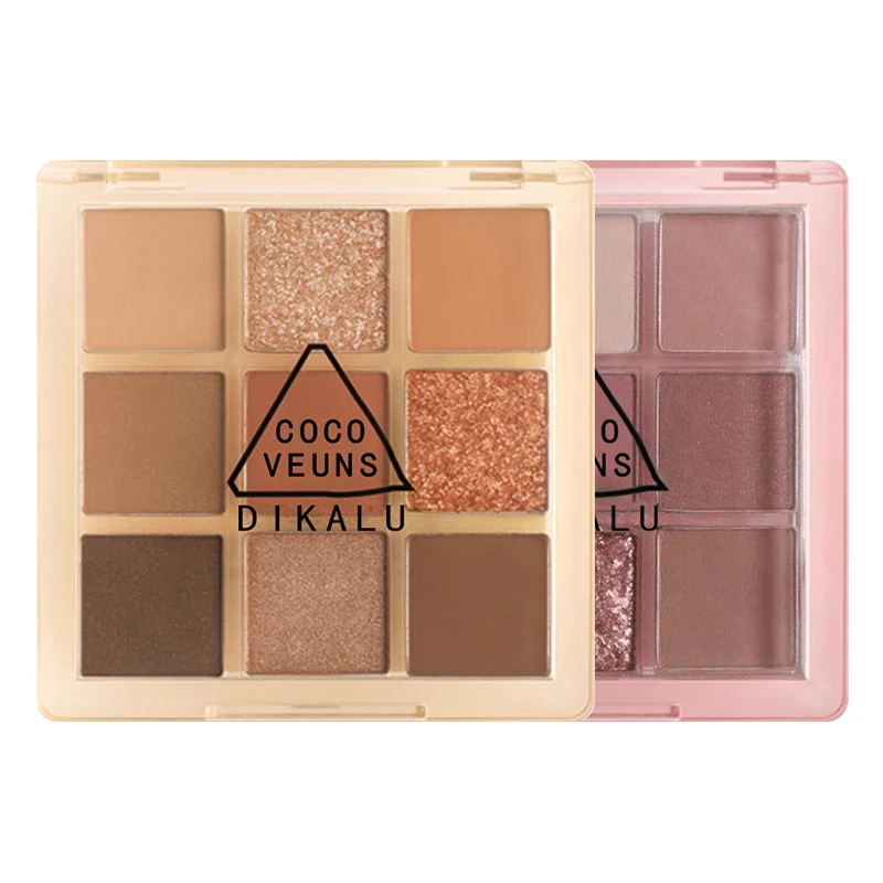 

Eye Shadow IKALU Nine-Color Shimmering long lasting waterproof Matte Eyeshadow Palette Makeup Cosmetics TSML1
