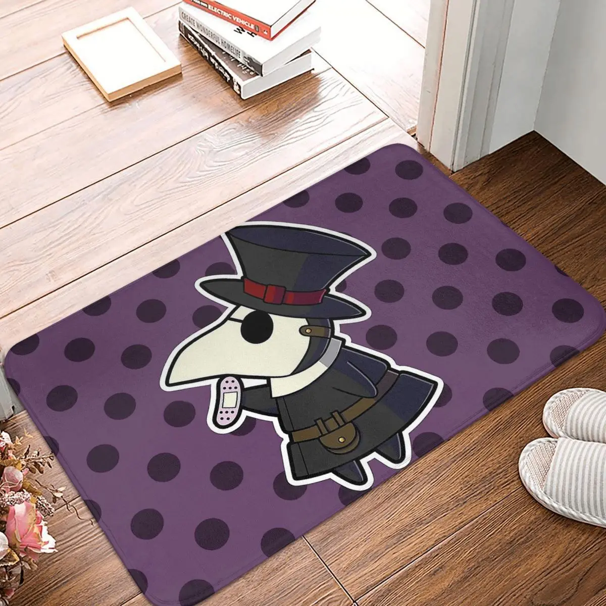 

Chibi Mini Bathroom Mat Plague Doctor Doormat Kitchen Carpet Entrance Door Rug Home Decor