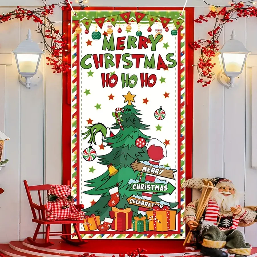 Задний фон для рождественской двери |