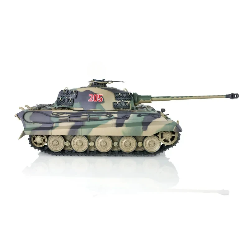 Фото 1/16 German King Tiger RC Tank Heng Long 7.0 3888A RTR Танки с дистанционным управлением Стандартная версия Модель №1