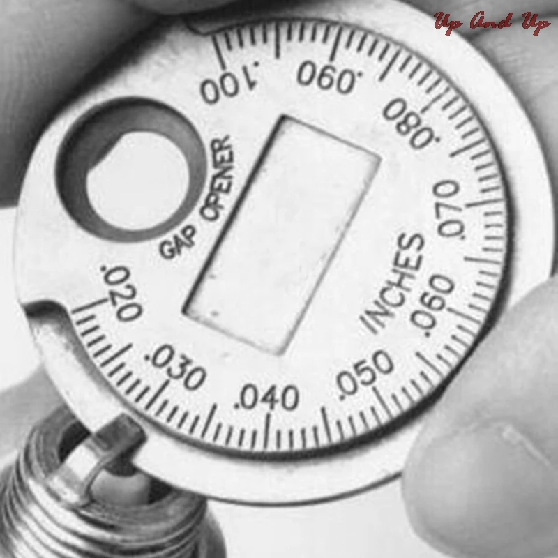 

Brand New High Quality Koop 1Pc Coin- Type 0.6-2.4Mm Bougie Staafkaliber Meting Tool Range Bougie gage Kaliber Meten Hot sale